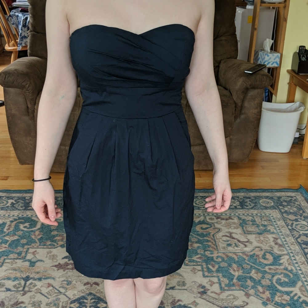 Strapless Dress with POCKETS